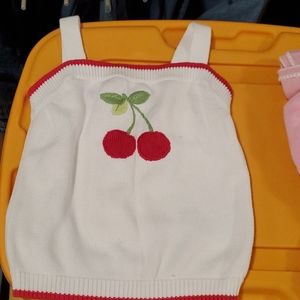 Adorable Cherry Knit Top